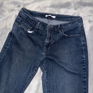 Levi’s 505 Straight Leg Jeans Dark Blue Denim Women’s Size 6 Mid Rise